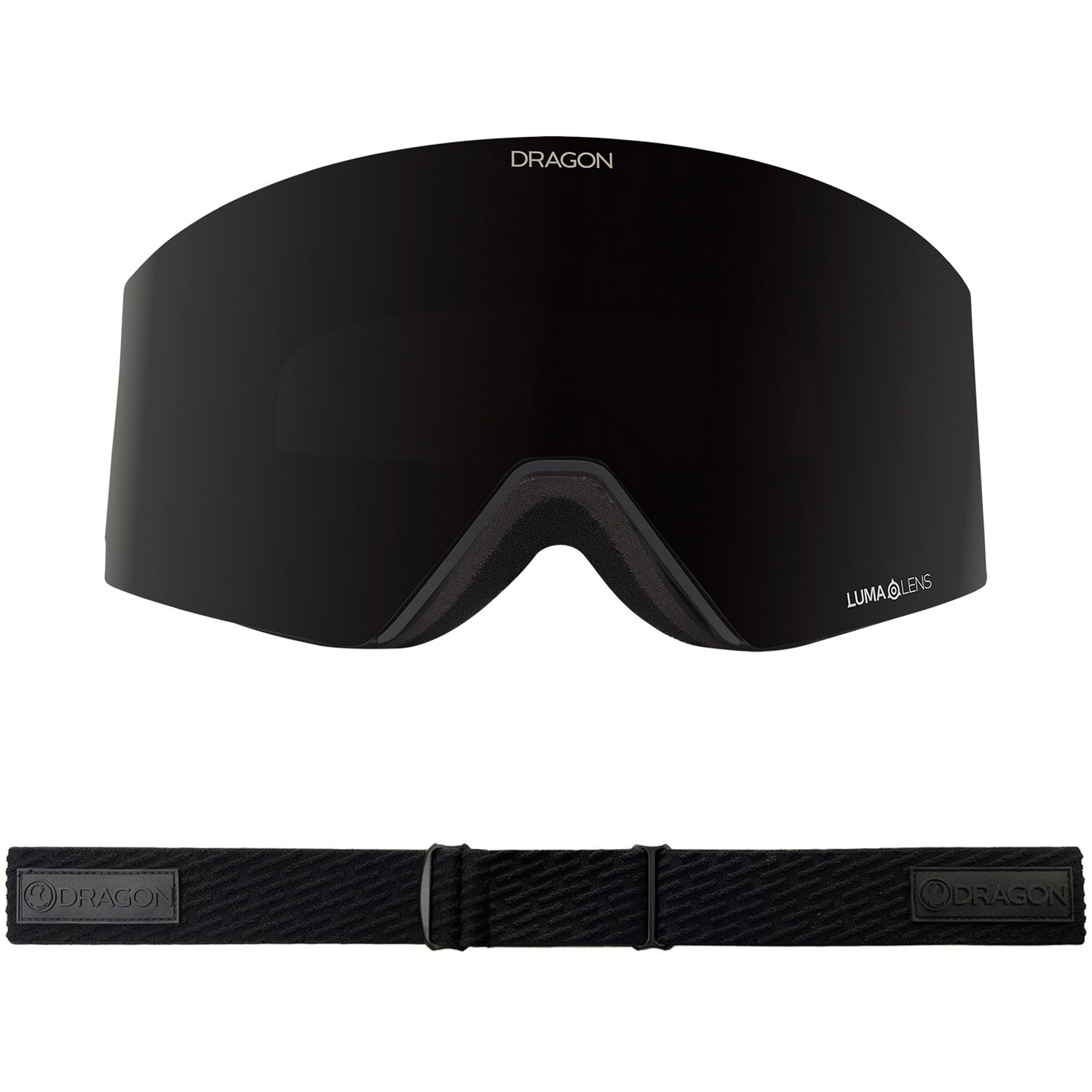 Dragon RVX OTG MAG Asian Fit Snow Goggles 2023 Midnight Lumalens Midnight Lens With Lumalens Violet Lens