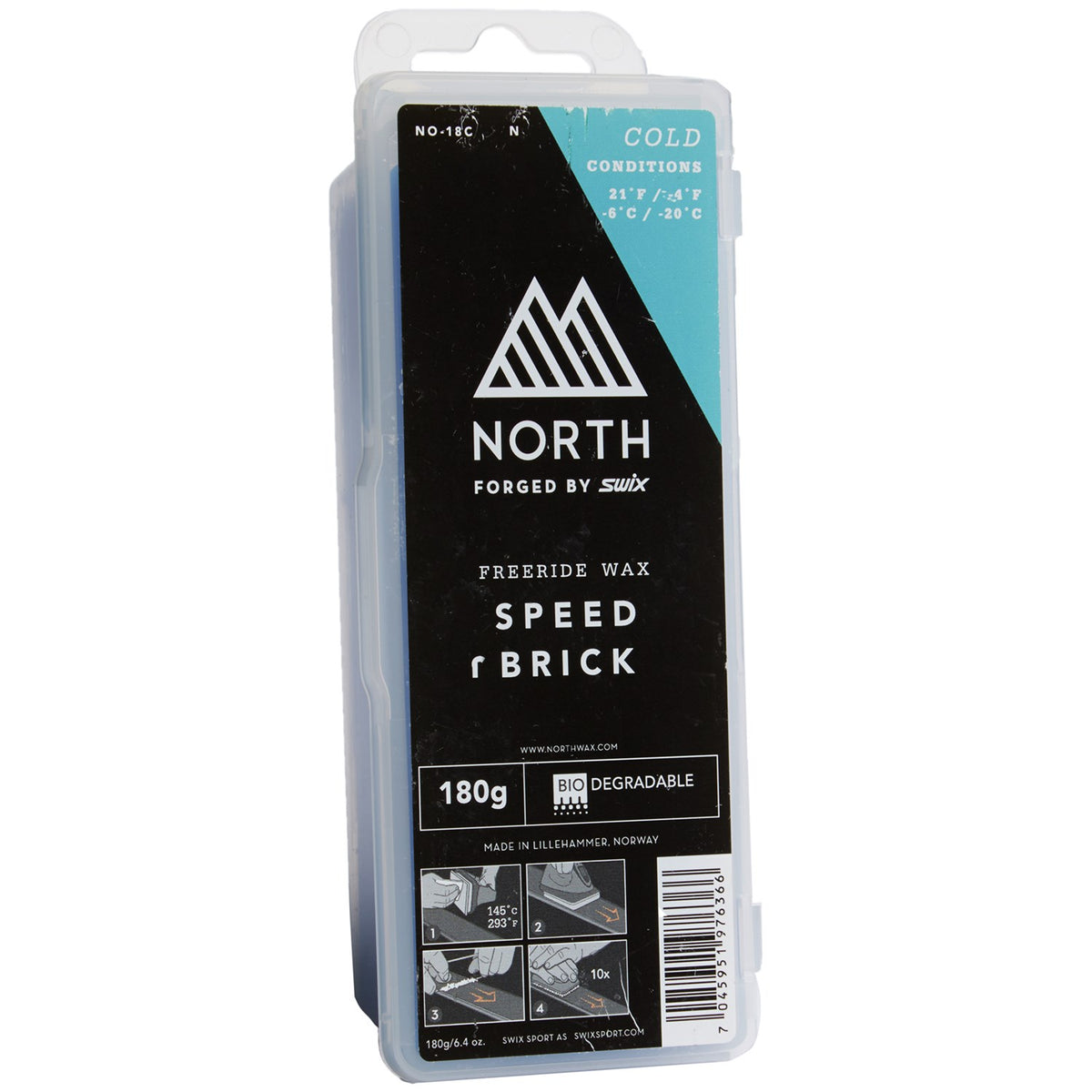 Swix North Speed Brick Cold Wax 180g