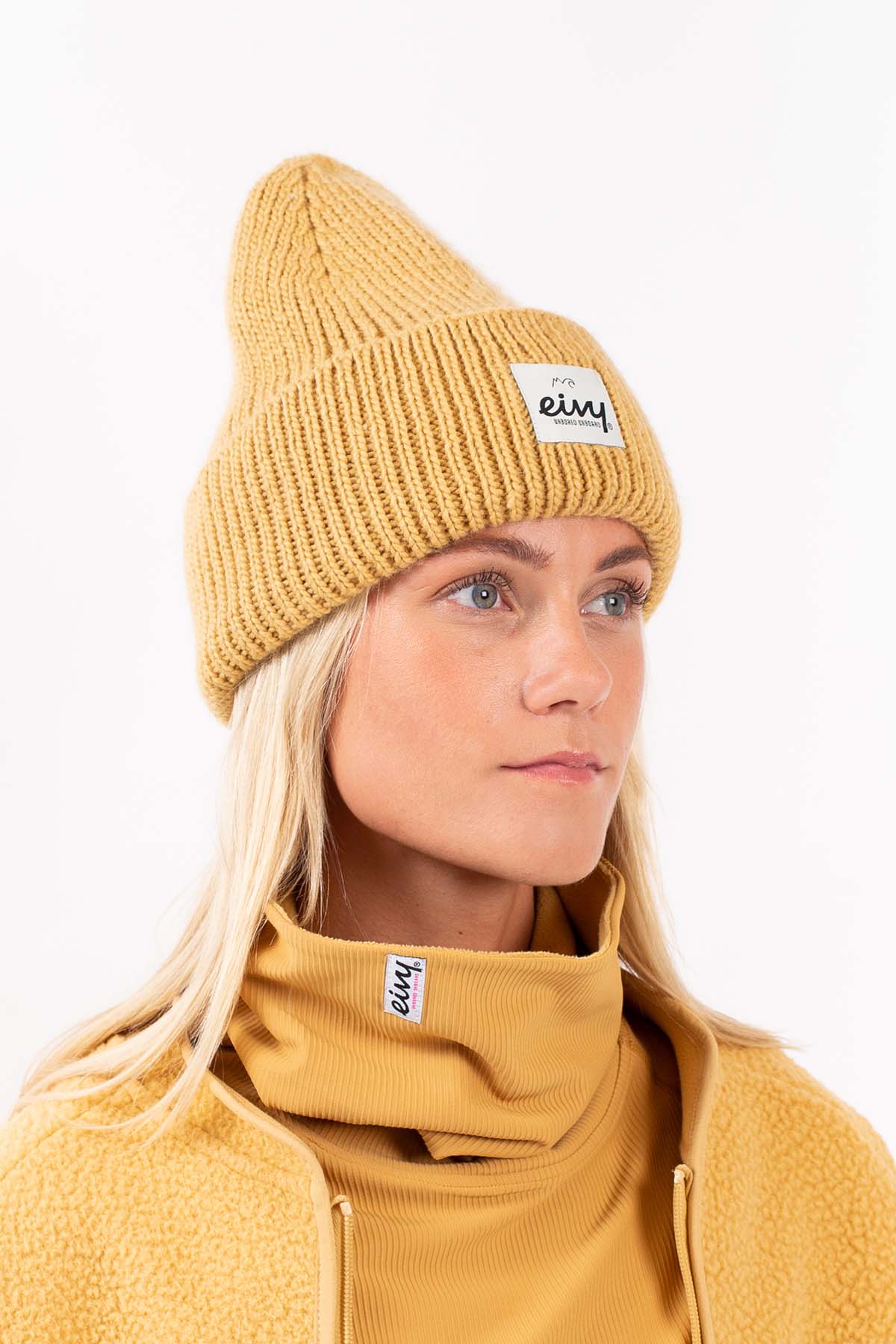 Eivy Easter Rib Wool Beannie Faded Amber