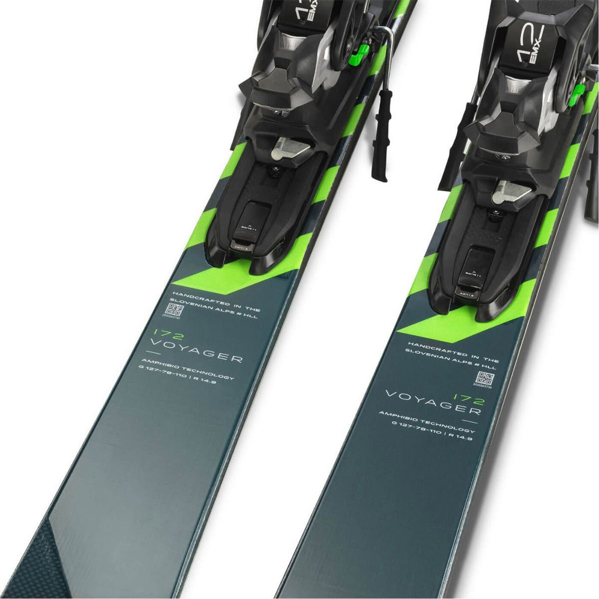 Voyager Green Skis w/ EMX 12.0 GW Bindings Package 2023