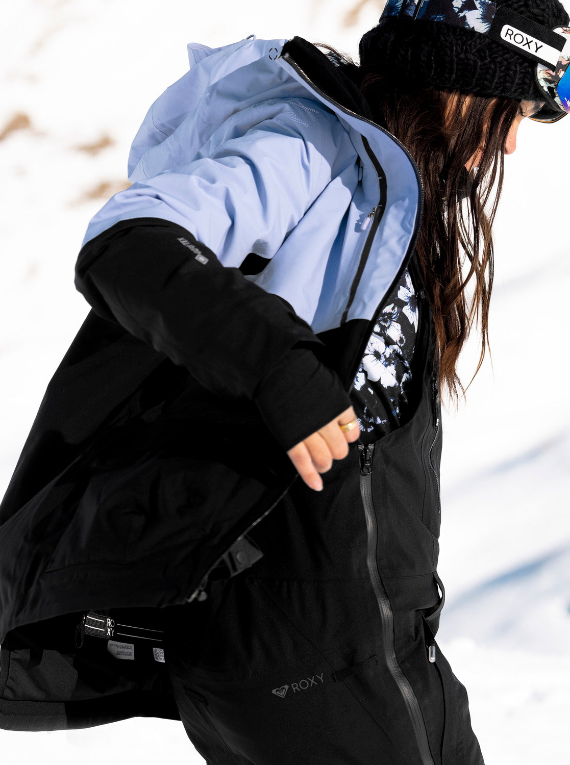 Womens GORE-TEX® Lunalite 3L Technical Snow Bib Pants