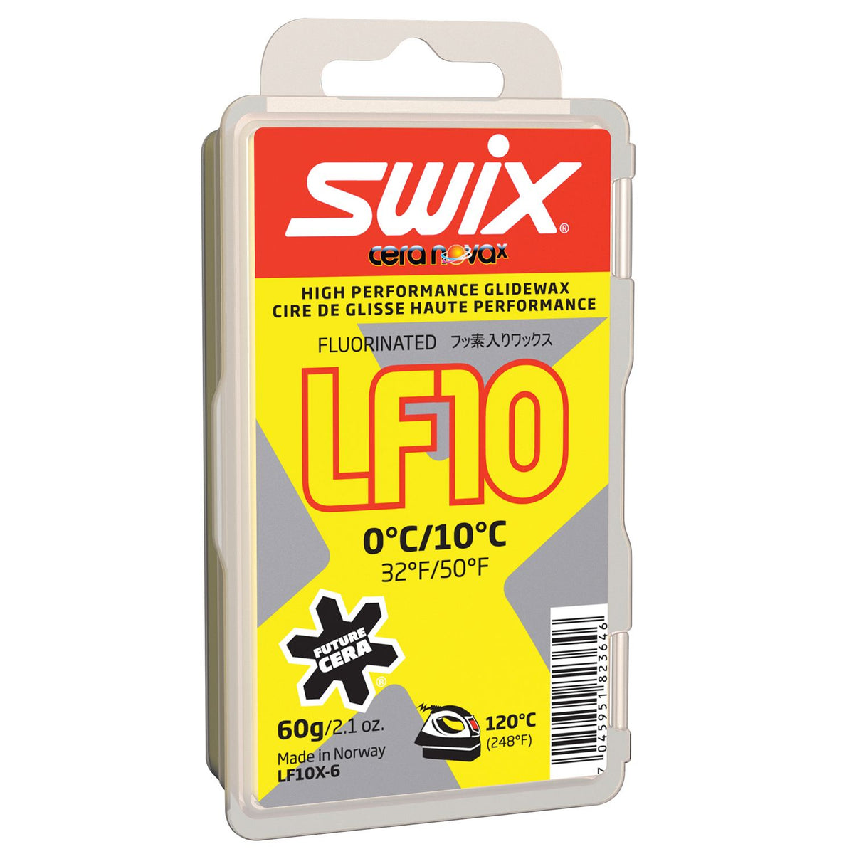 Swix LF10X Low Fluoro Yellow Wax 60g