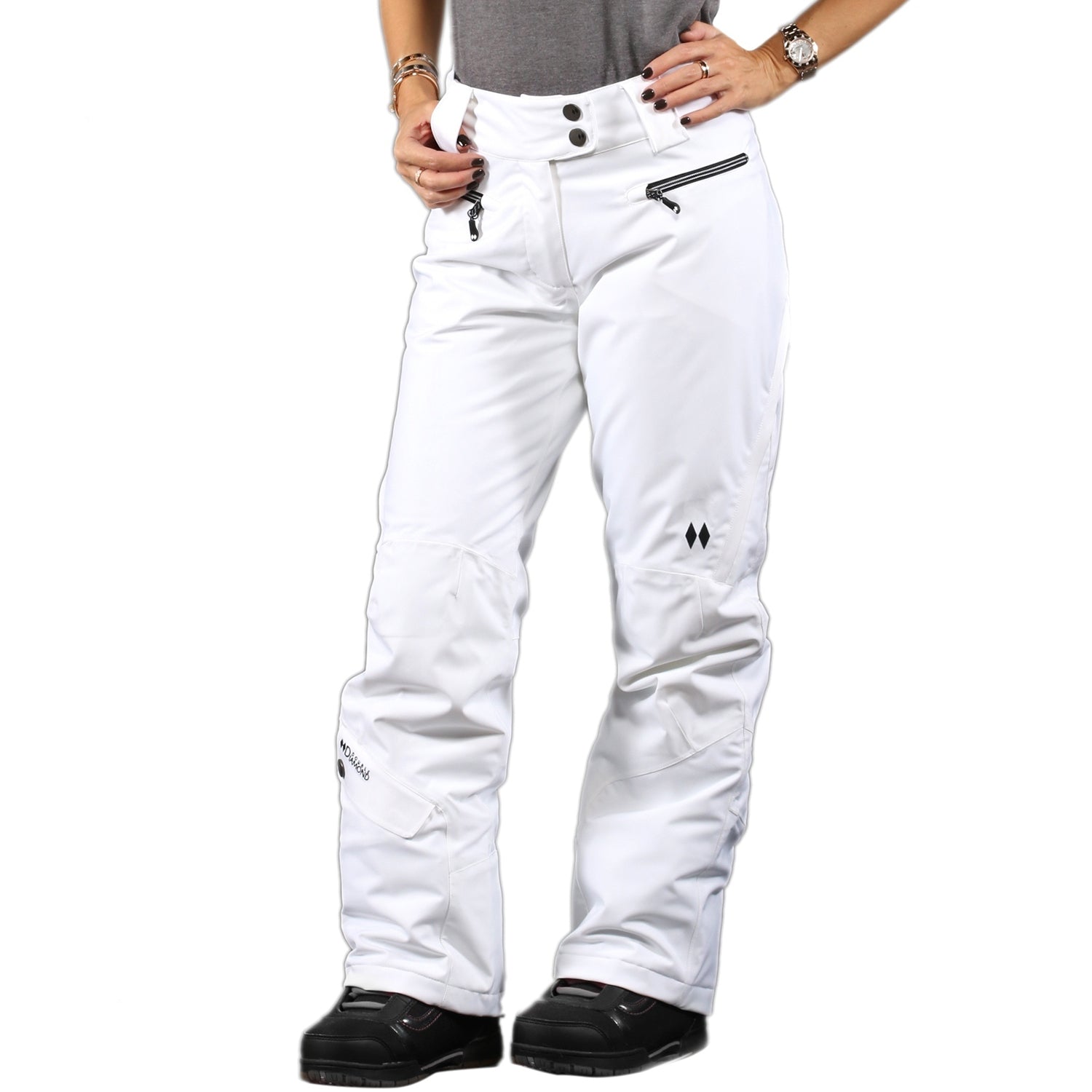 Double Diamond Cloud Insulated Snow Pant 2018 White