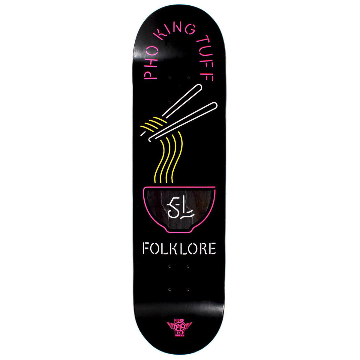 Fibre Tech Lite Noodles Pho Pink 8" Skateboard Deck