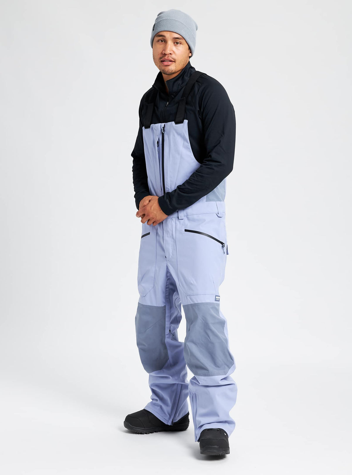 Burton Reserve Bib Pant 2022 Foxglove violet / folkstone gray
