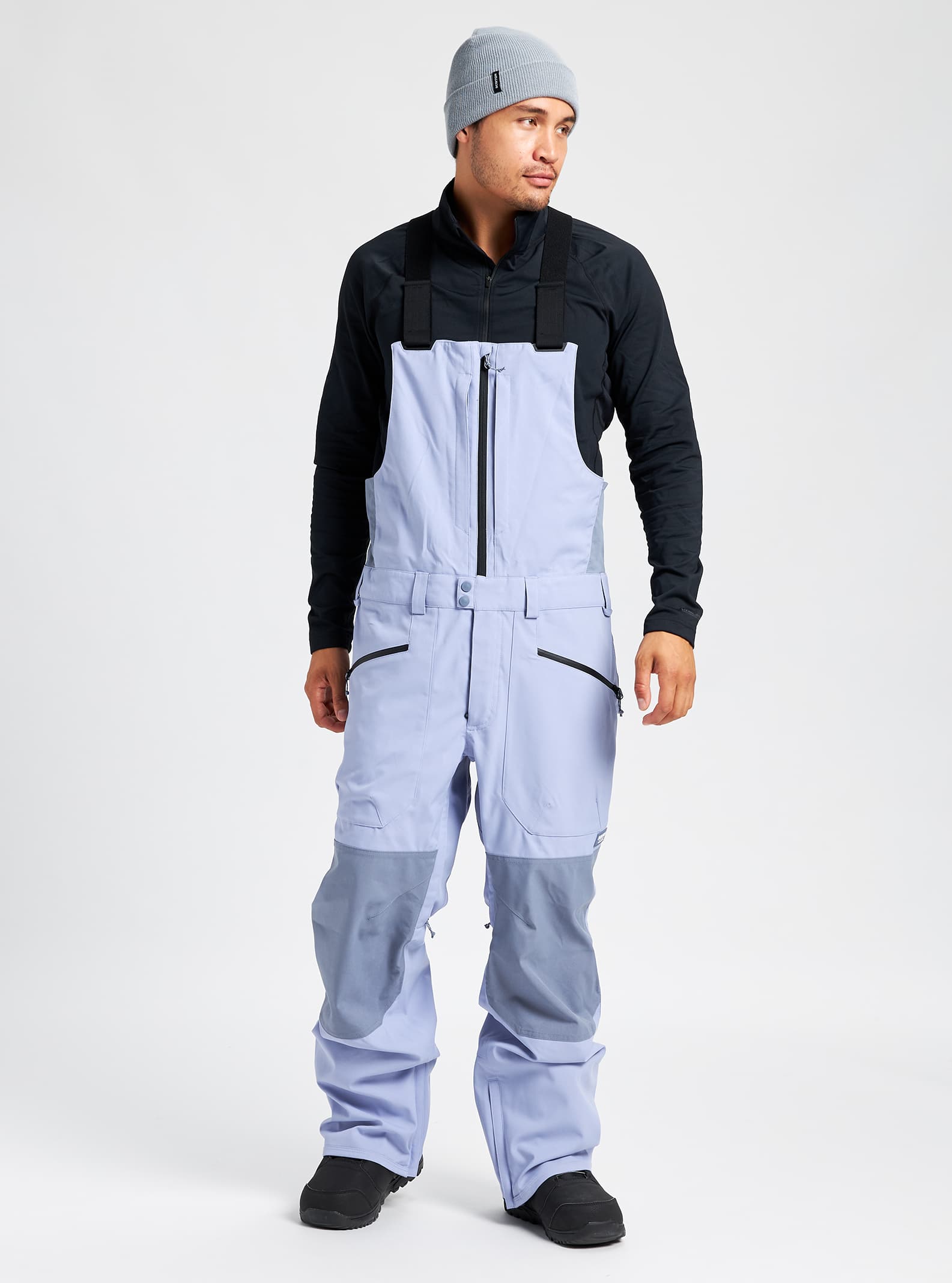 Burton Reserve Bib Pant 2022 Foxglove violet / folkstone gray