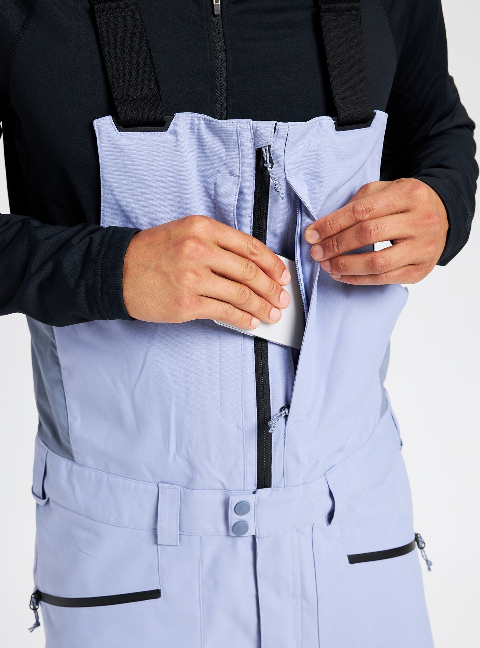 Burton Reserve Bib Pant 2022 Foxglove violet / folkstone gray