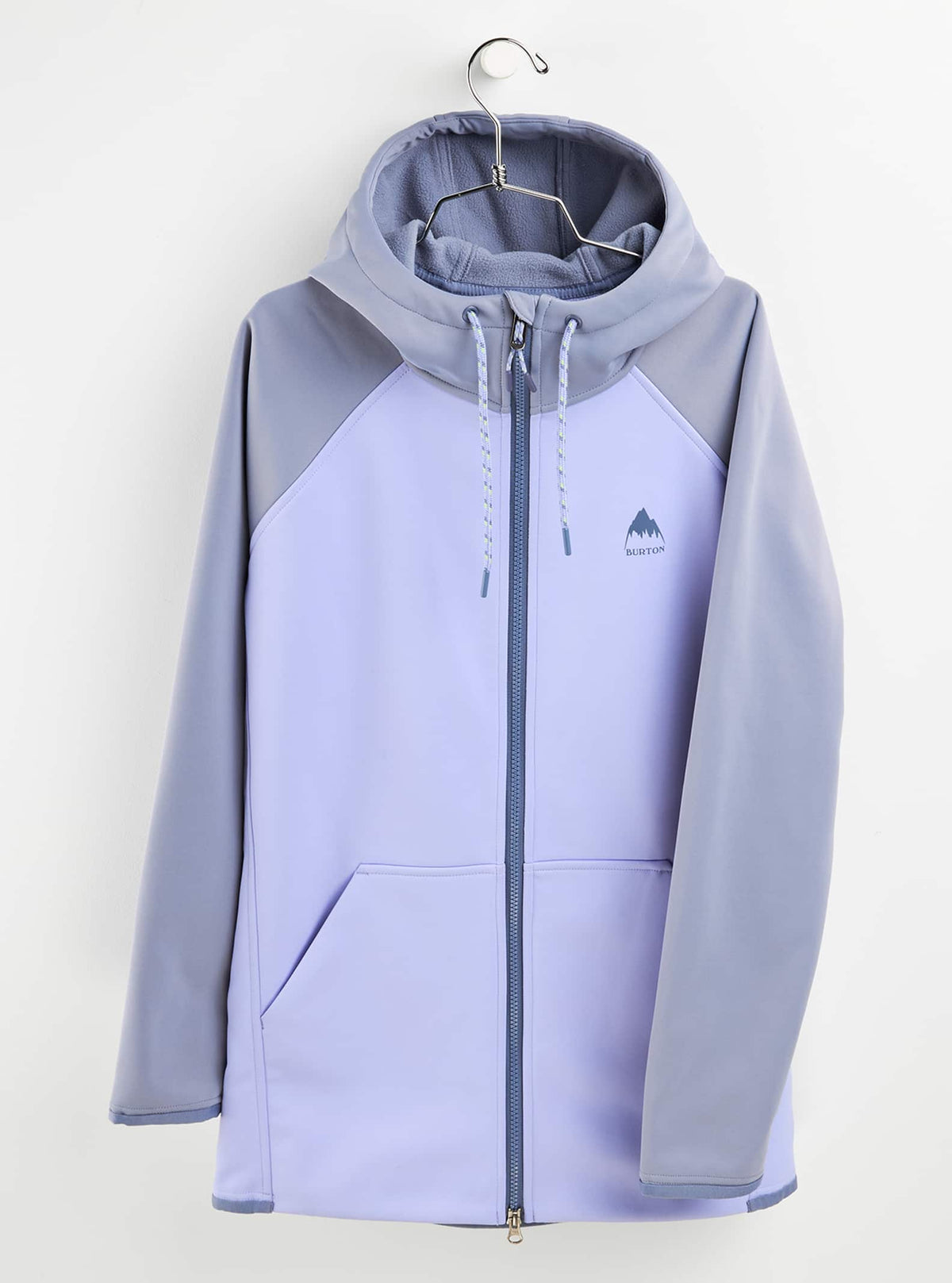 Burton Crown Weatherproof Long Full-Zip Fleece 2022 Folkstone gray / foxglove violet
