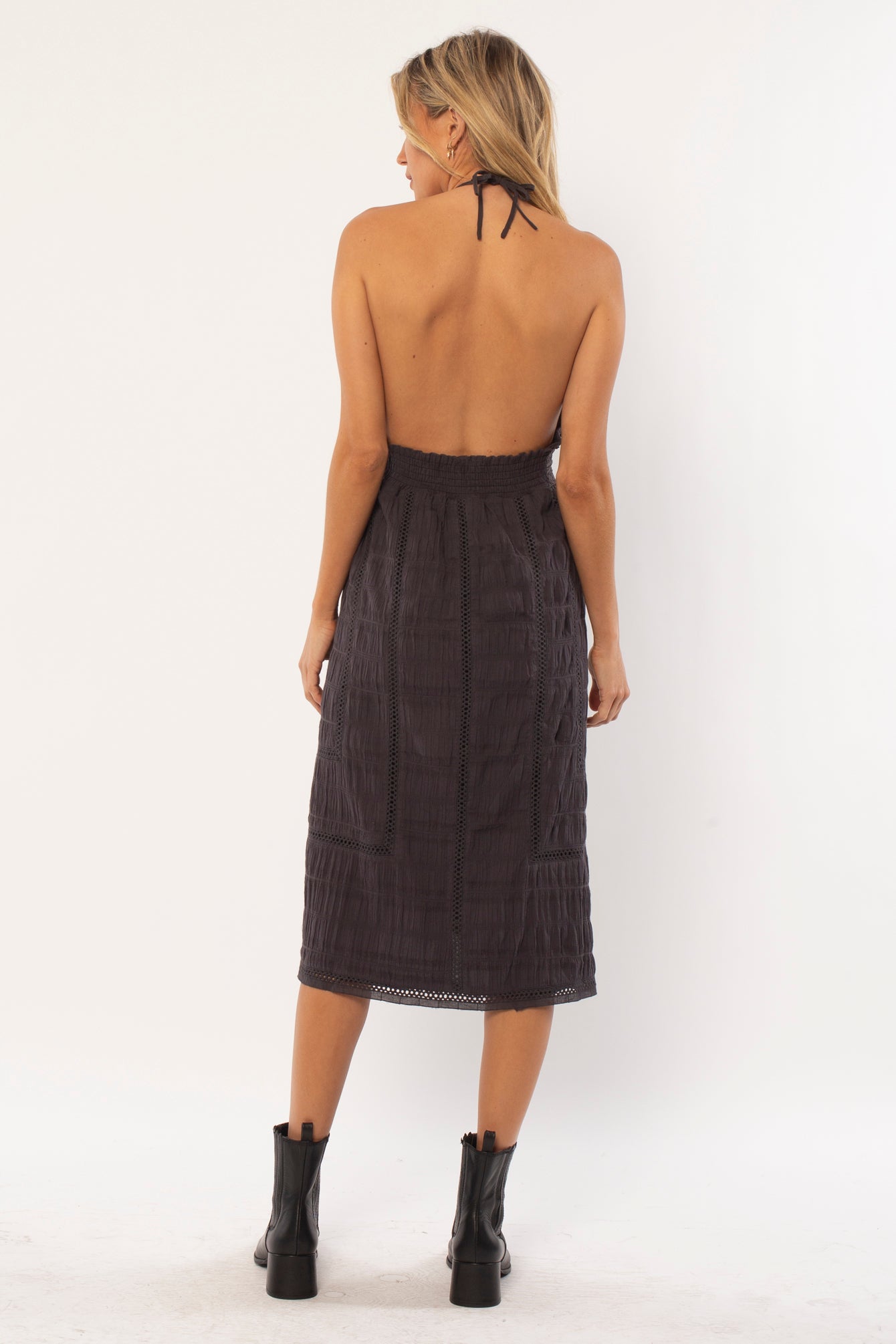 FRANCES WOVEN MIDI DRESS