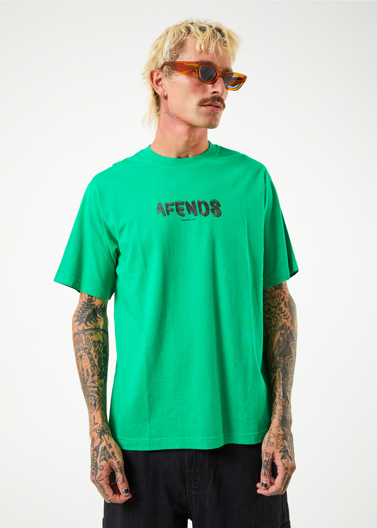 Programmed - Recycled Retro T-Shirt - Forest