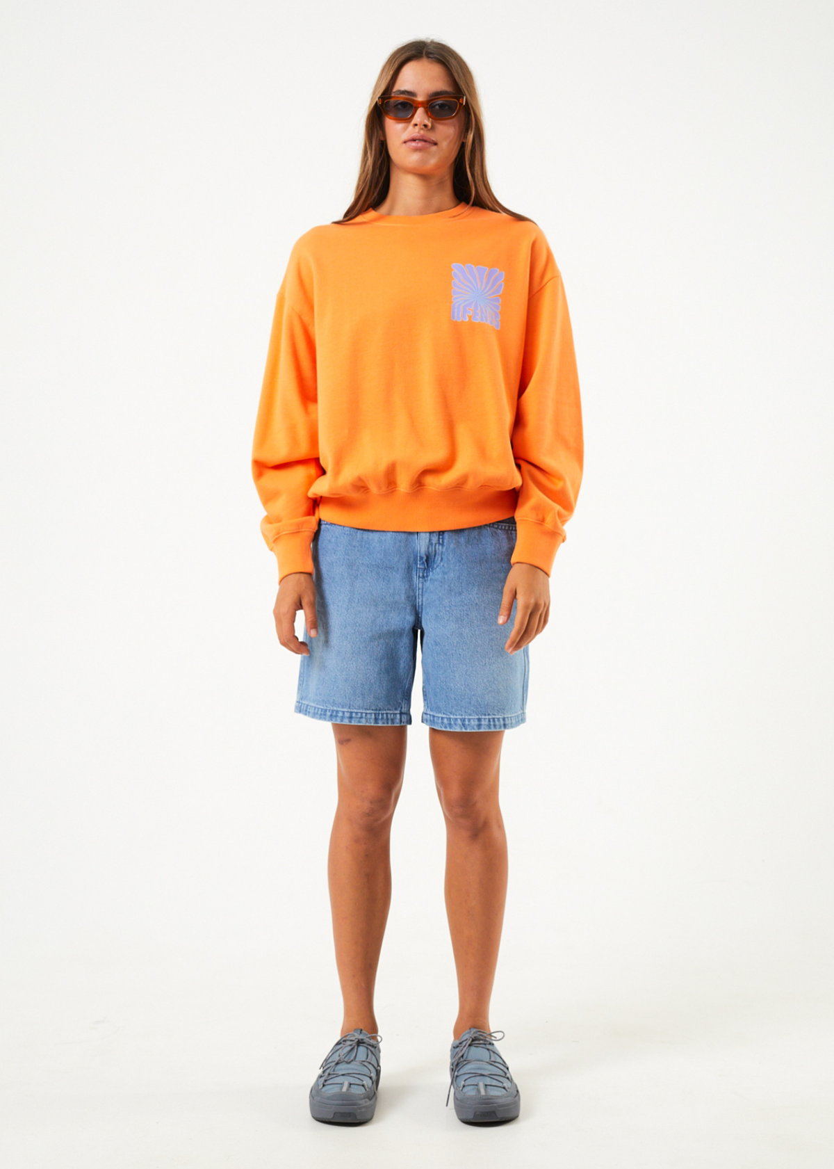 Moomin - Recycled Crew Neck Jumper - Tangerine