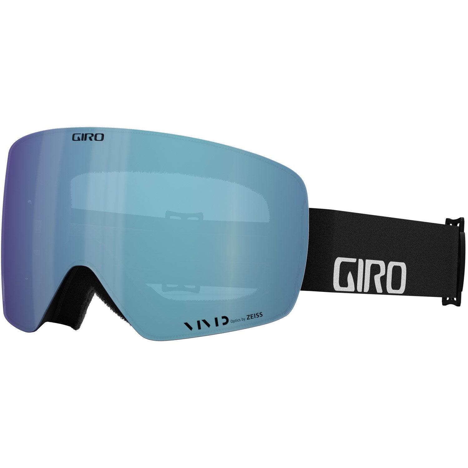 Black Wordmark Giro Contour Goggle 2022 - Vivid Royal Lens w/ Vivid Infrared Lens