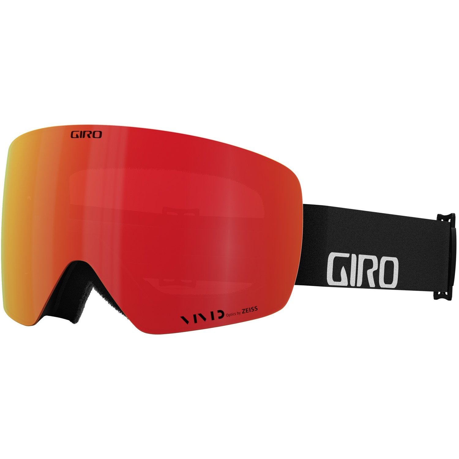Giro Contour RS Asian Fit Goggle 2022 Black Wordmark Vivid Ember w/ Vivid Infrared Lens