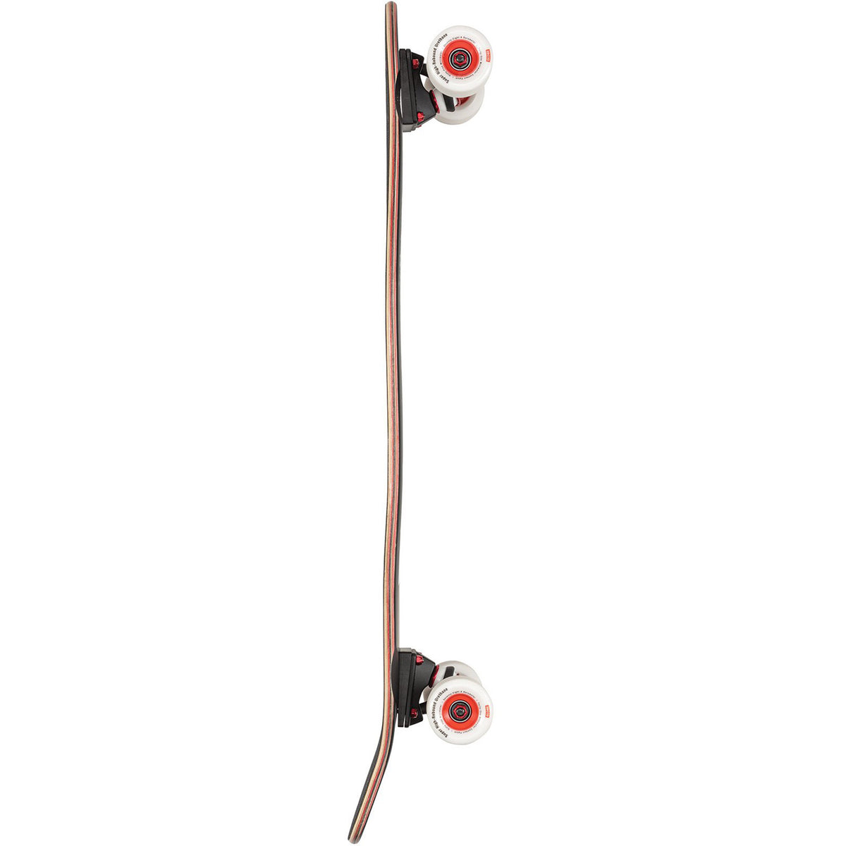 Bells Black White Red 34" Longboard Complete Skateboard