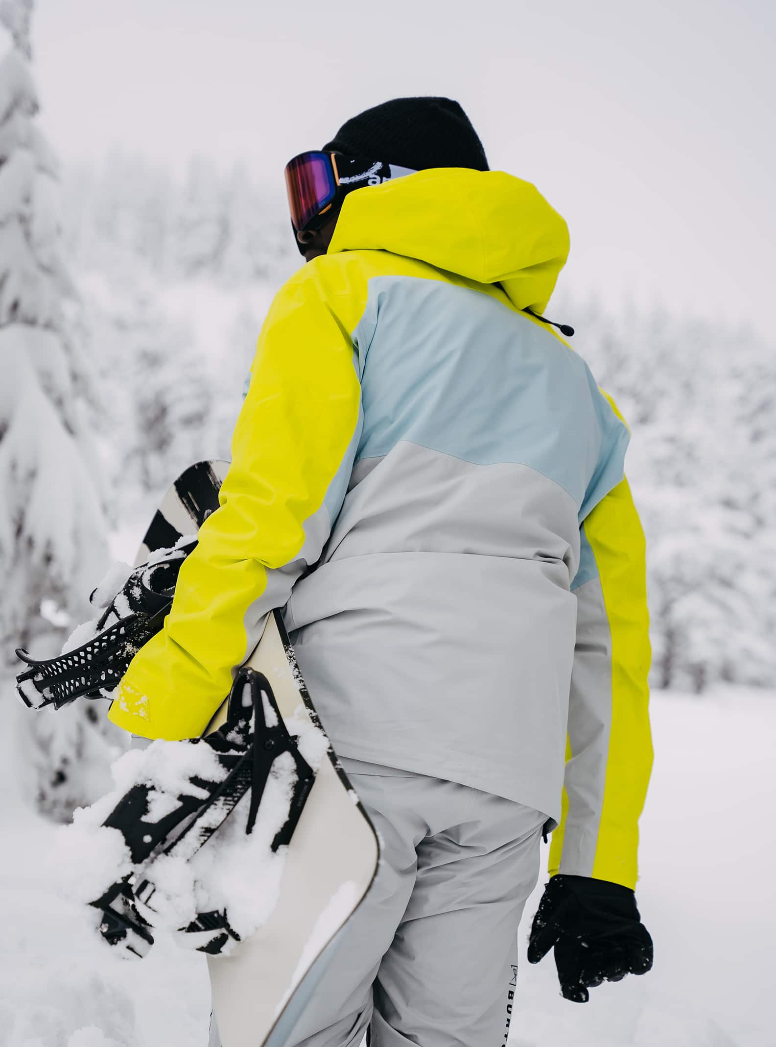 Burton Men's Burton [ak] Swash GORE-TEX 2L Jacket Limeade/Ballad Blue/Gray Cloud
