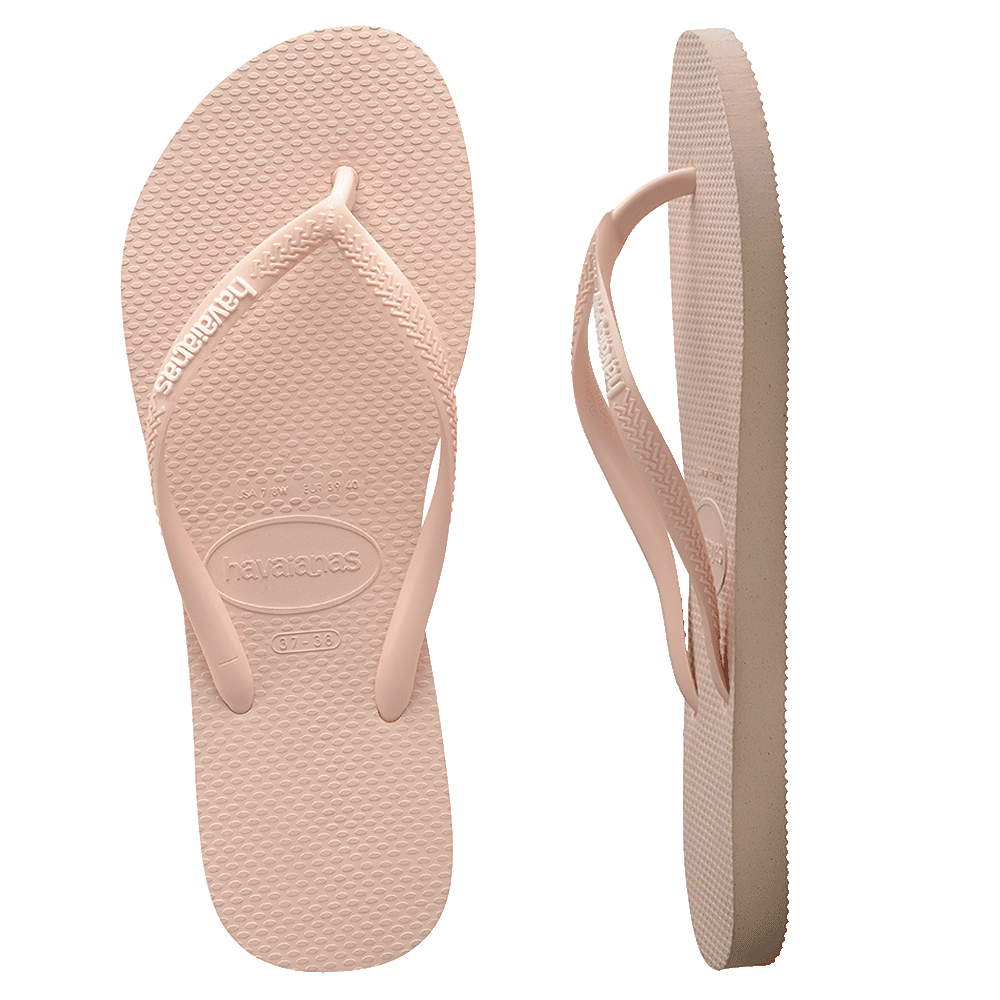 Slim Rubber Logo Thongs