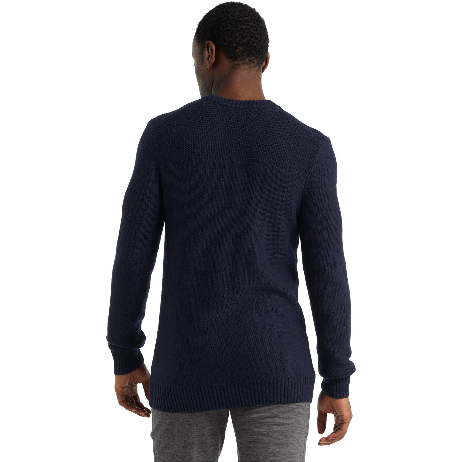 Icebreaker Mens Waypoint Crewe Sweater Midnight Navy