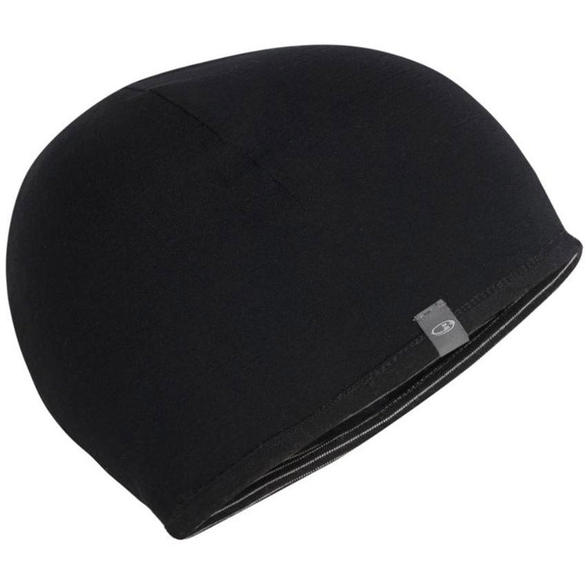 Icebreaker Pocket Hat Kids Black Snow Black 1