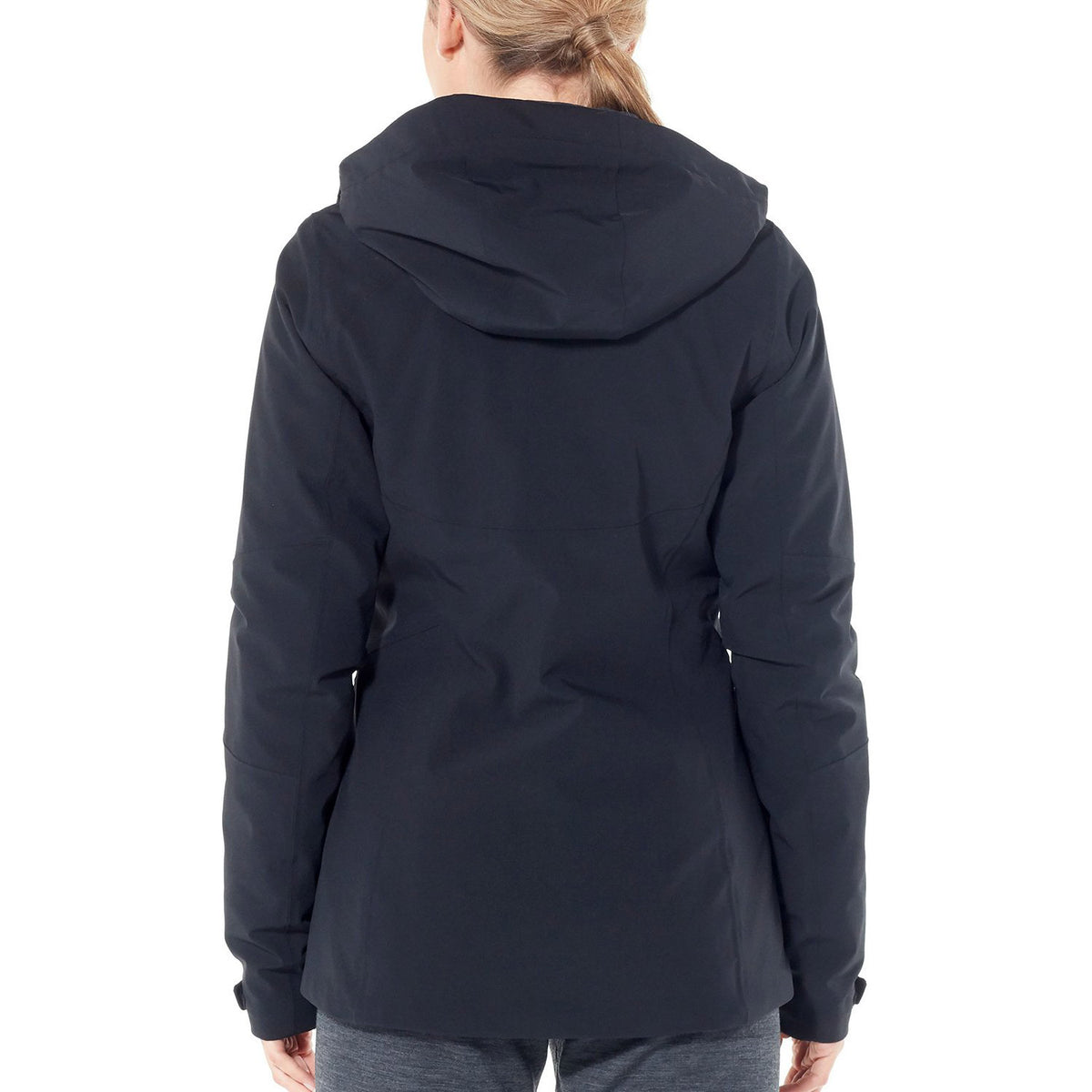 Icebreaker Stratus Transcend Hooded Womens Ski Jacket 2019 Black / Jet Heather 2