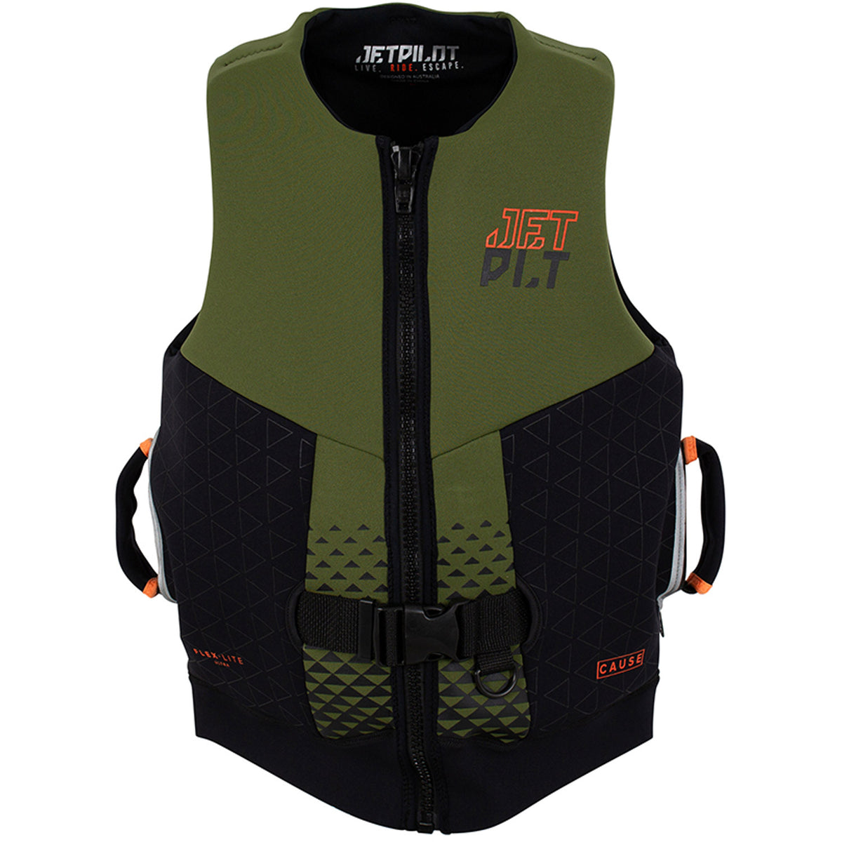 Jetpilot Cause Mens Neo Vest 2021 Military/Black