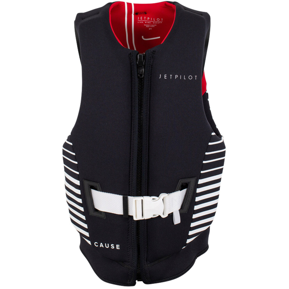 Jetpilot Cause Rev F/E Womens Neo Vest 2021 Black/Red