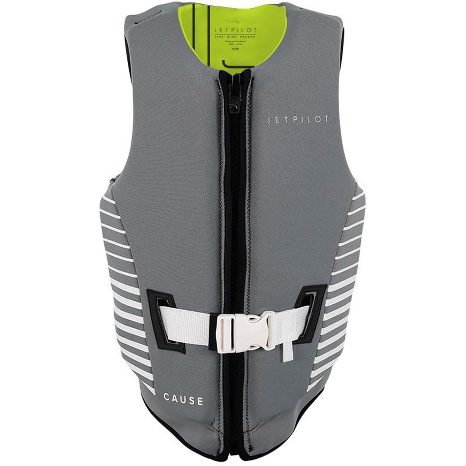 Jetpilot Cause Rev F/E Womens Neo Vest 2021 Yellow/Charcoal 