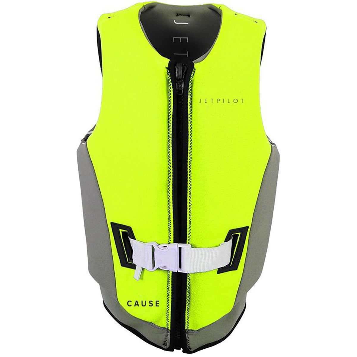 Jetpilot Cause Rev F/E Womens Neo Vest 2021 Yellow/Charcoal 