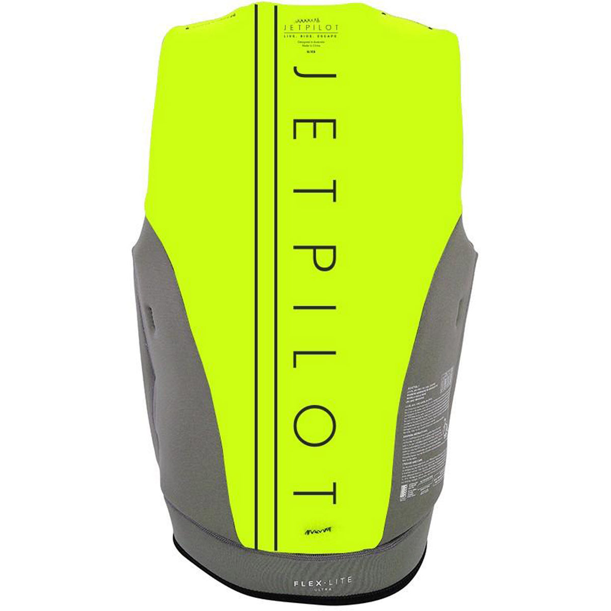 Jetpilot Cause Rev F/E Womens Neo Vest 2021 Yellow/Charcoal 