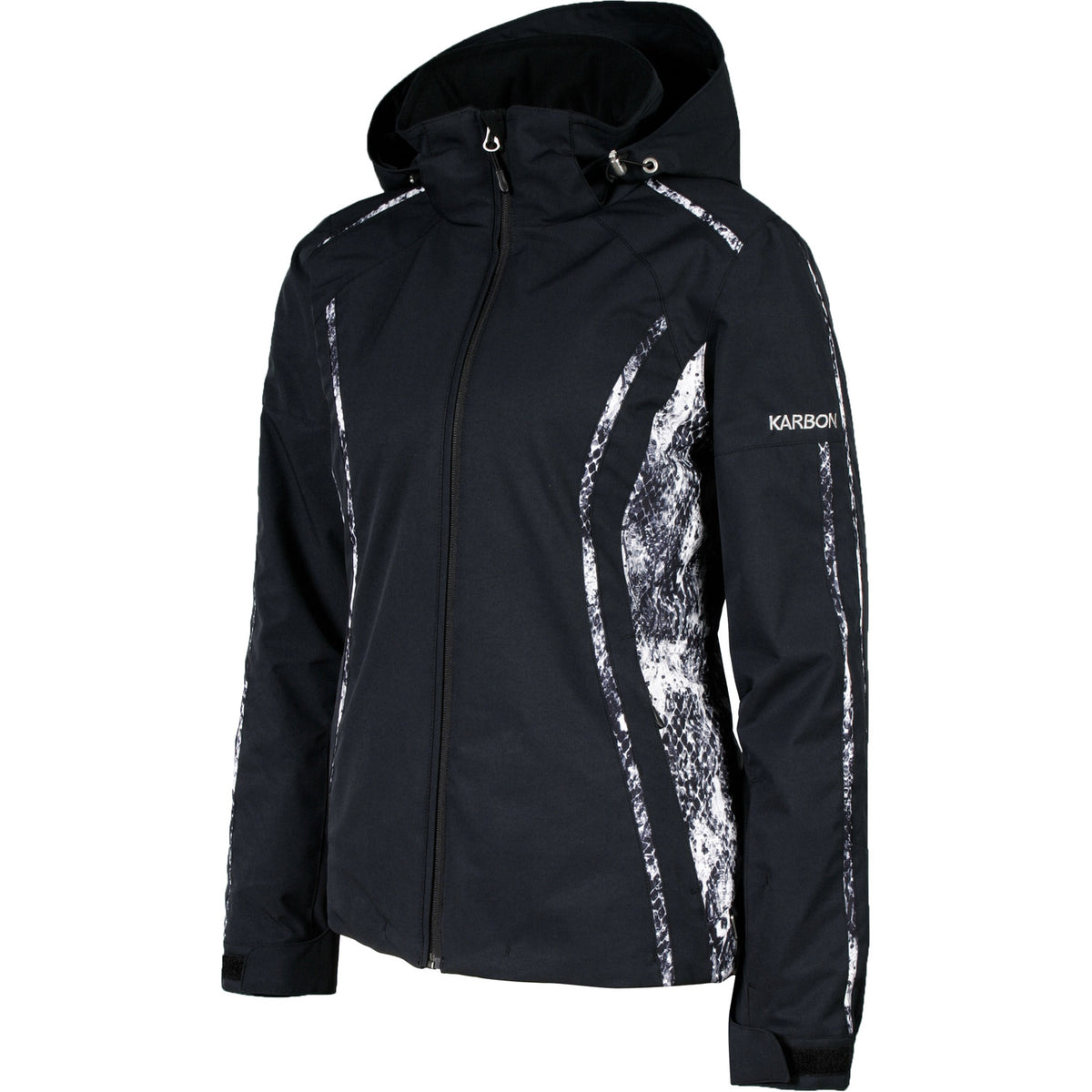 Karbon Reflect Print Ski Jacket 2021 Black