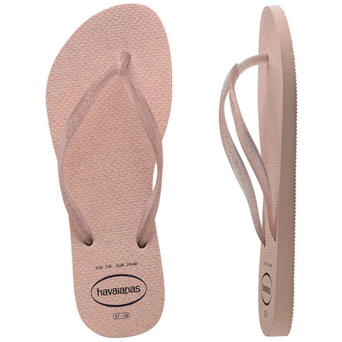 Kids Slim Gloss Thongs Ballet Rose