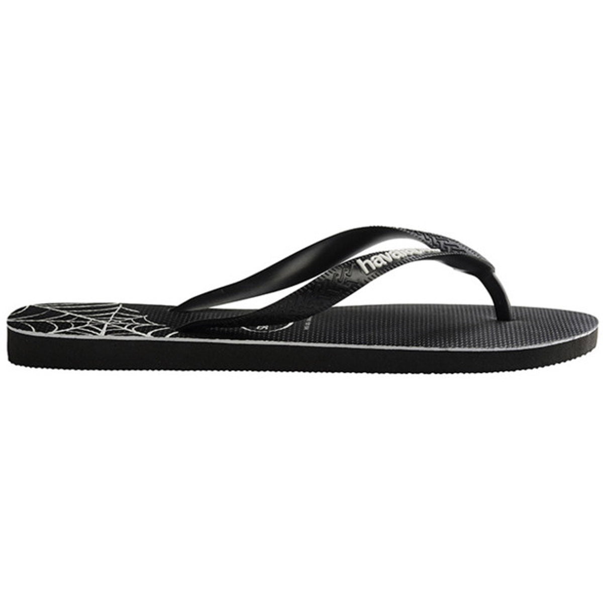 Kids Top Print Splice Thongs Black