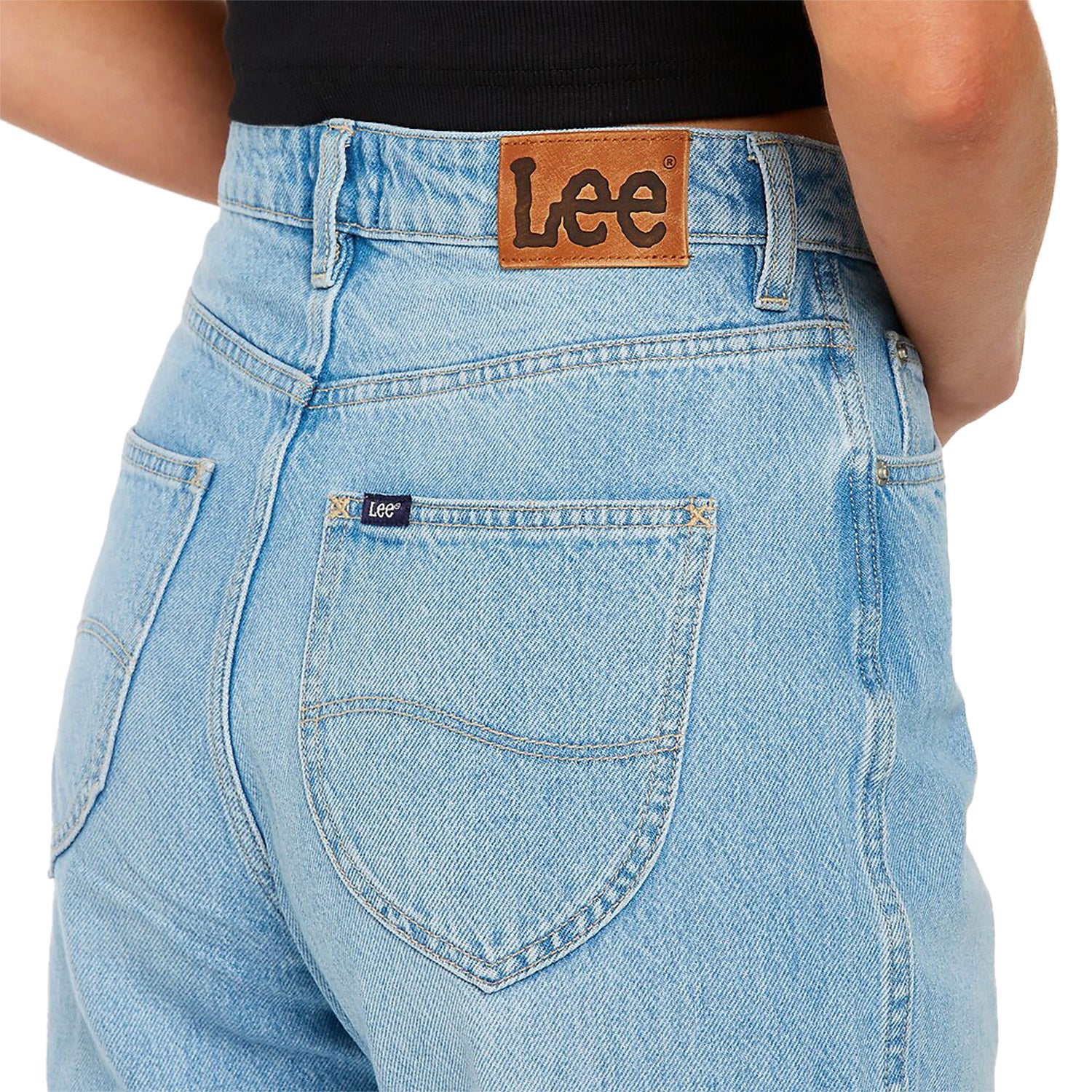 Lee High Relaxed Quartz Blue Denim Pant