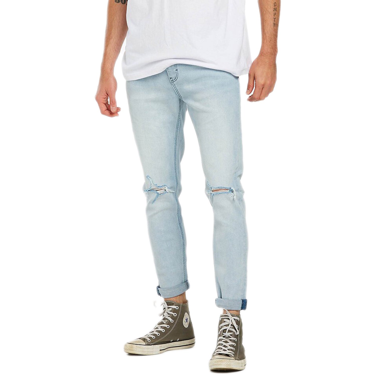 Lee Z-Roller Rockaway Bleach Denim Pant