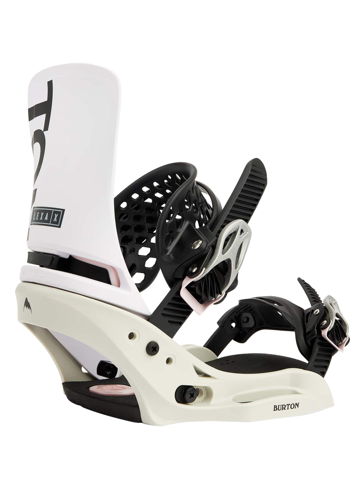 Burton Lexa X EST® Snowboard Bindings 2022 White / gray / logo