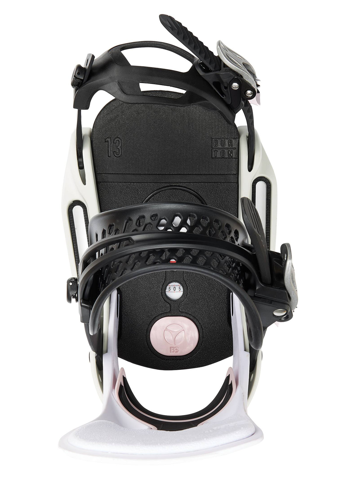 Burton Lexa X EST® Snowboard Bindings 2022 White / gray / logo