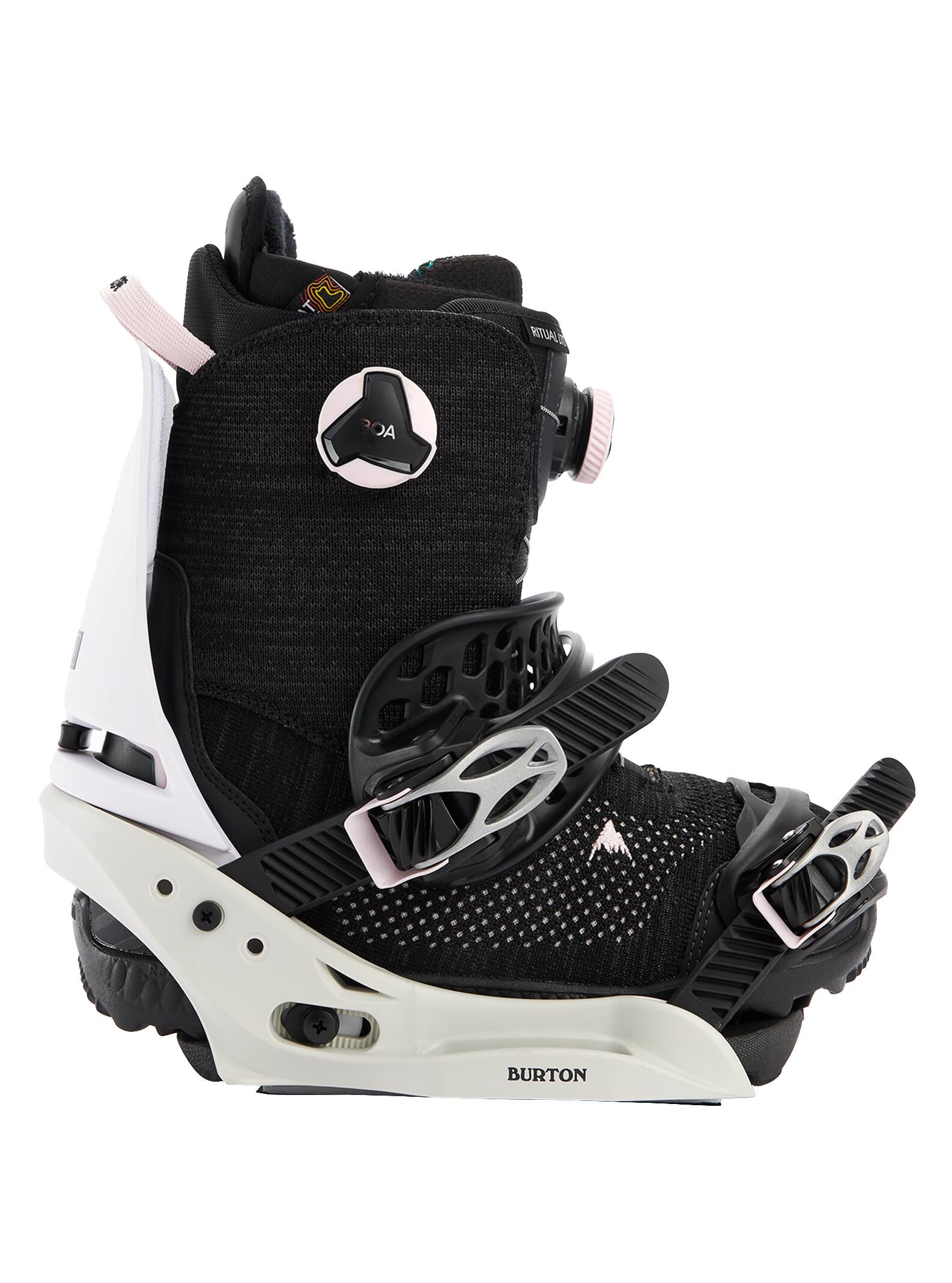 Burton Lexa X EST® Snowboard Bindings 2022 White / gray / logo