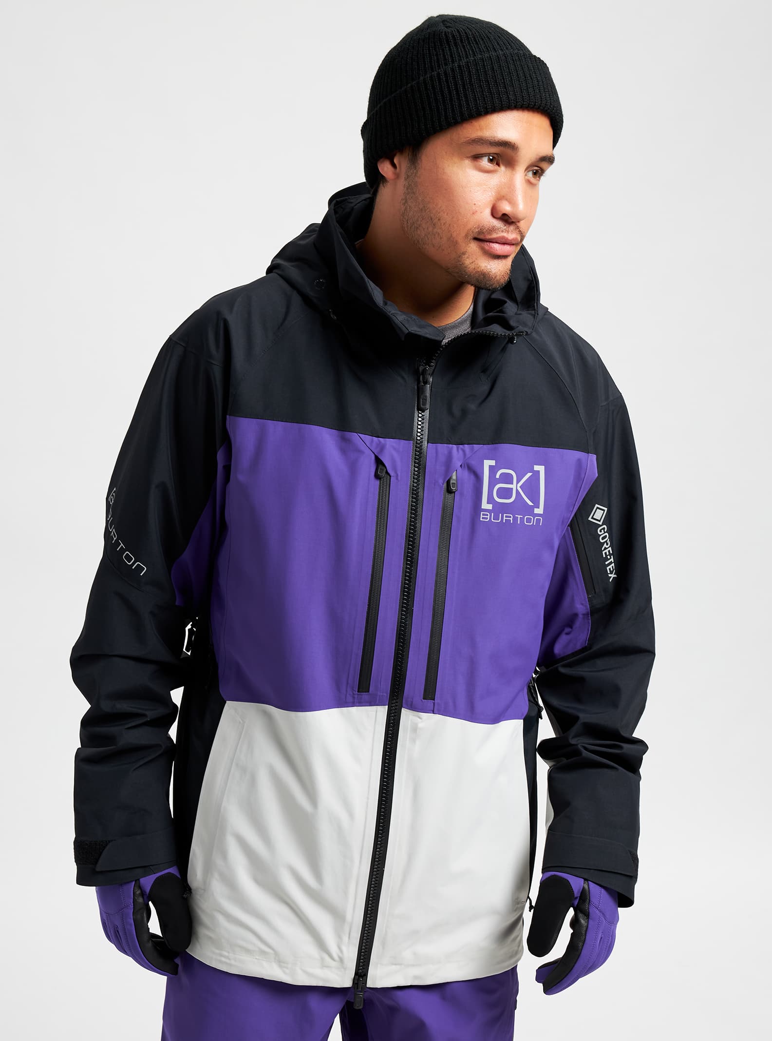 Burton [ak] GORE-TEX Swash Jacket 2022 True black / prism violet / lunar gray
