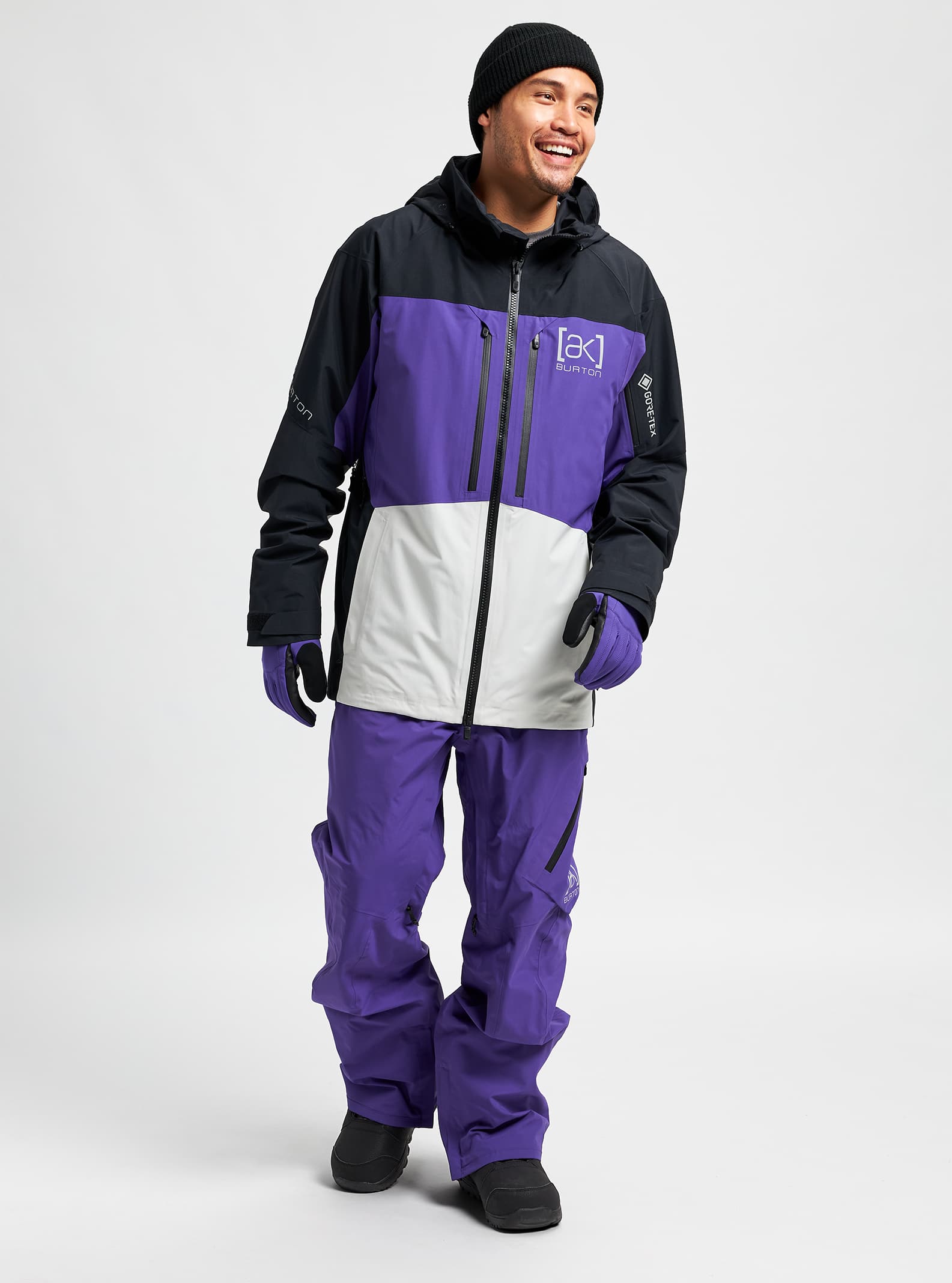 Burton [ak] GORE-TEX Swash Jacket 2022 True black / prism violet / lunar gray