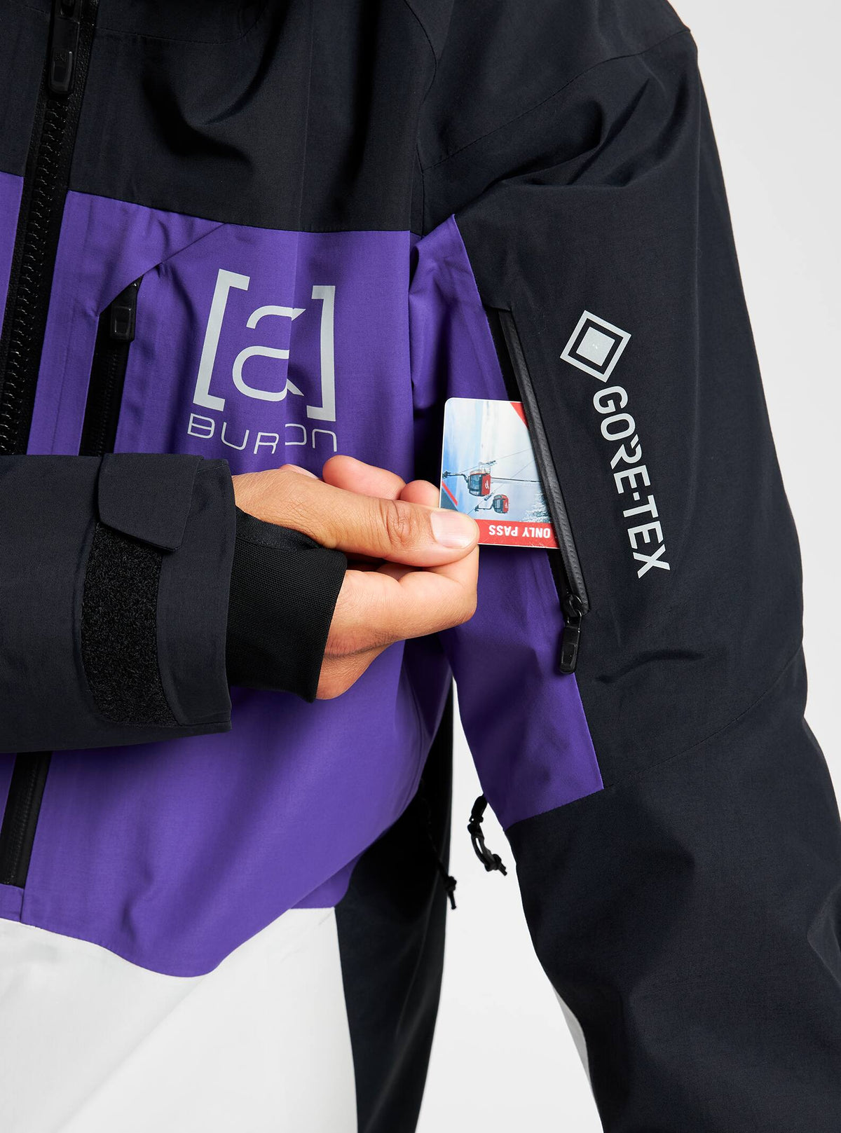 Burton [ak] GORE-TEX Swash Jacket 2022 True black / prism violet / lunar gray