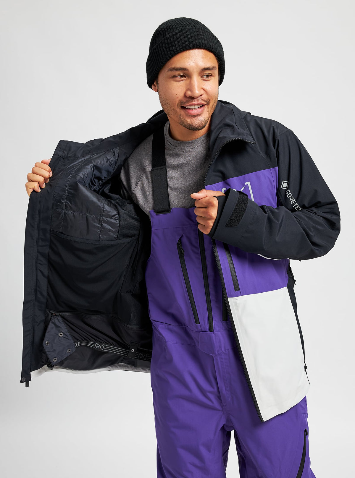 Burton [ak] GORE-TEX Swash Jacket 2022 True black / prism violet / lunar gray