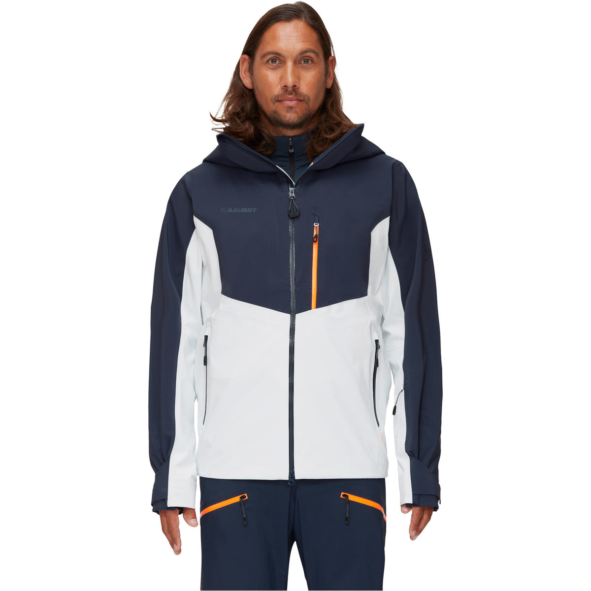 Mammut Stoney HS Mens Ski Jacket 2022 Marine White