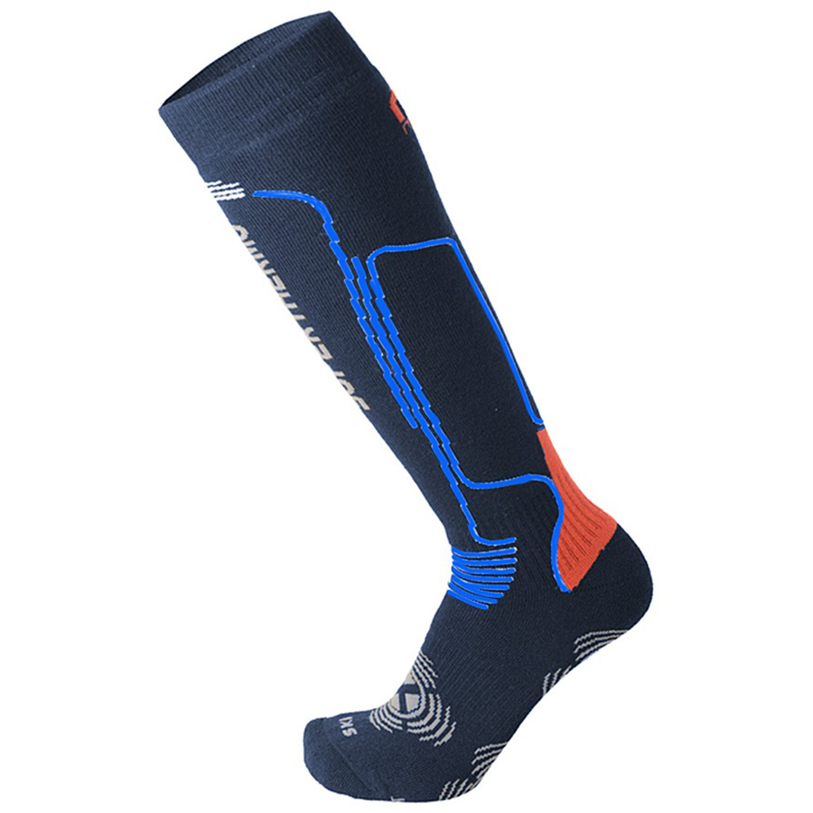 Mico Superthermo Mens Ski Sock Blue Red 