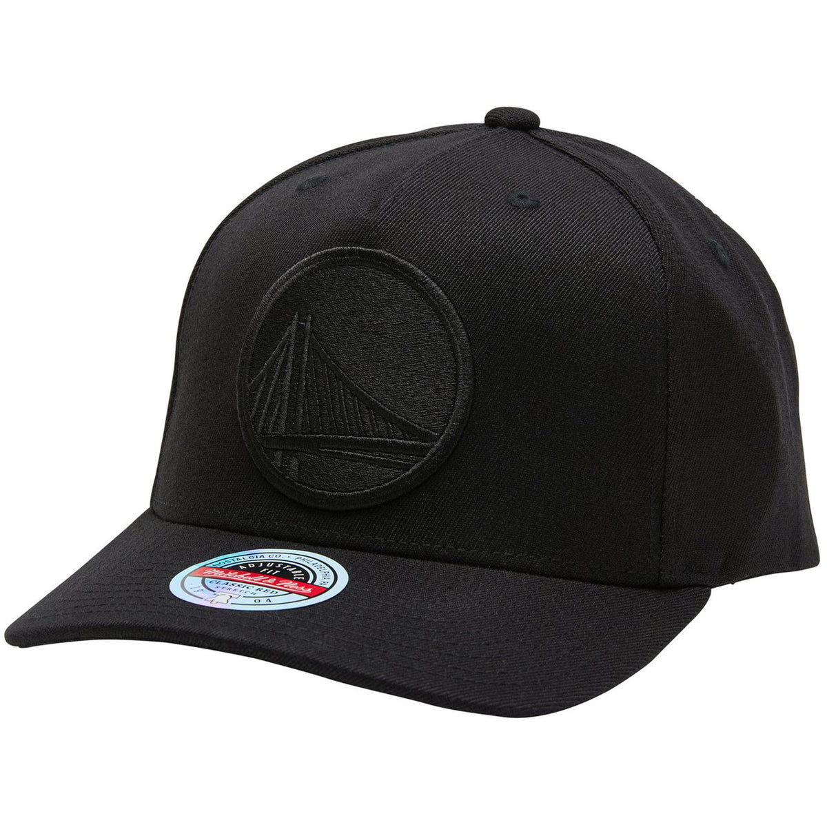 Mitchell & Ness Golden State Warriors Black Team Logo Classic Snapback