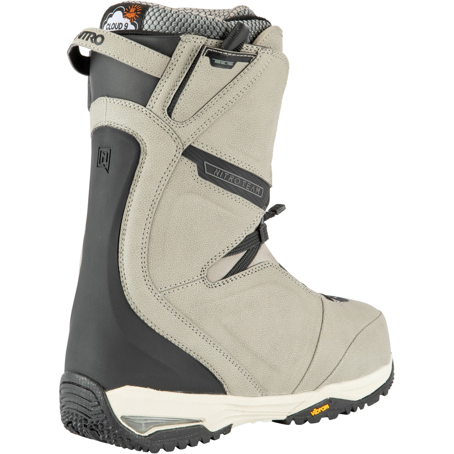 Nitro Team TLS Snowboard Boot 2022 Stone Black