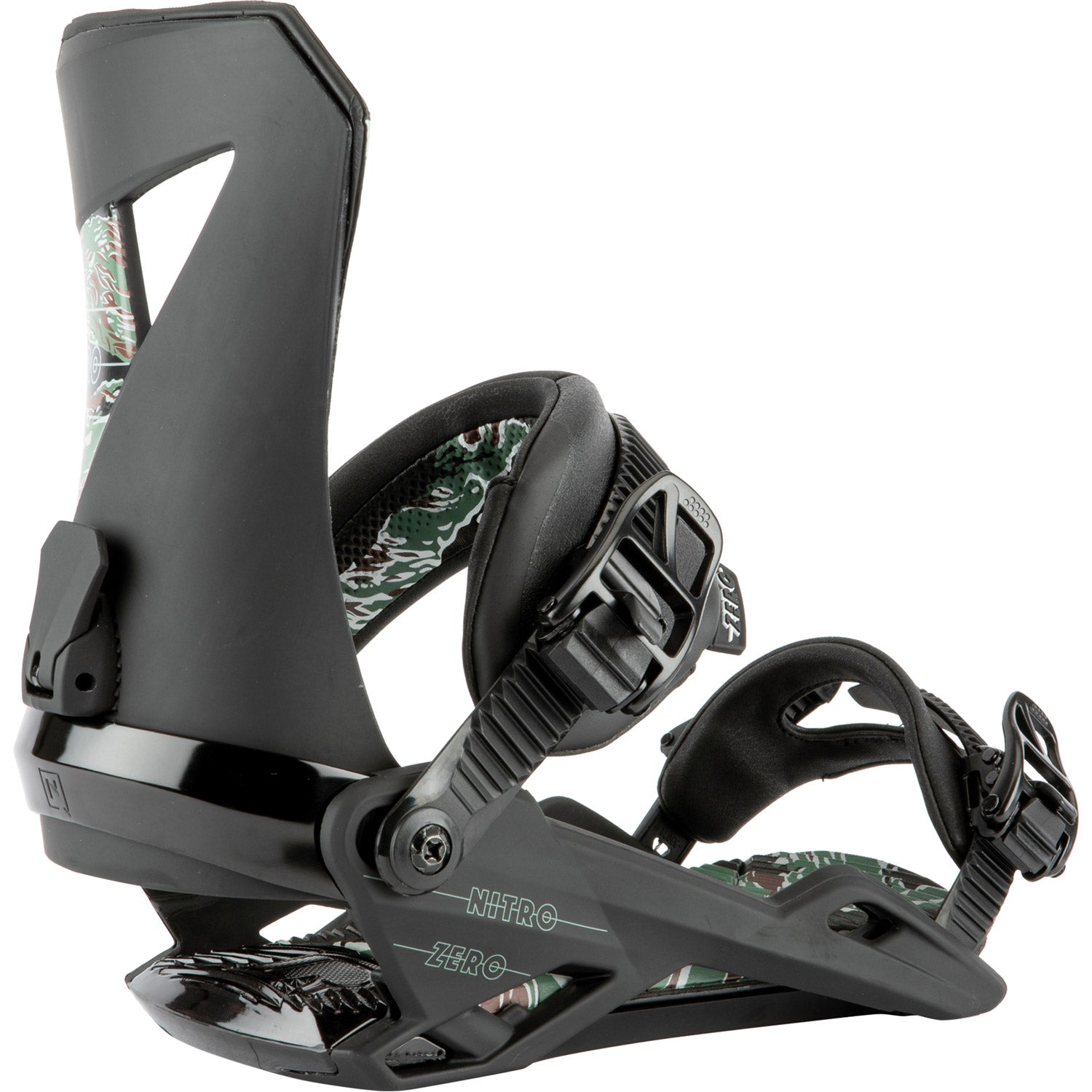 Nitro Zero Snowboard Binding 2022 Black Camo