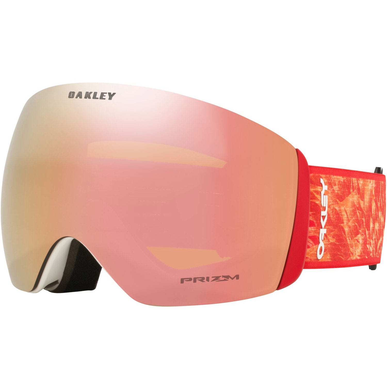 Oakley Flight Deck L Snow Goggles 2023 Red Blaze Prizm Rose Gold Iridium Lens