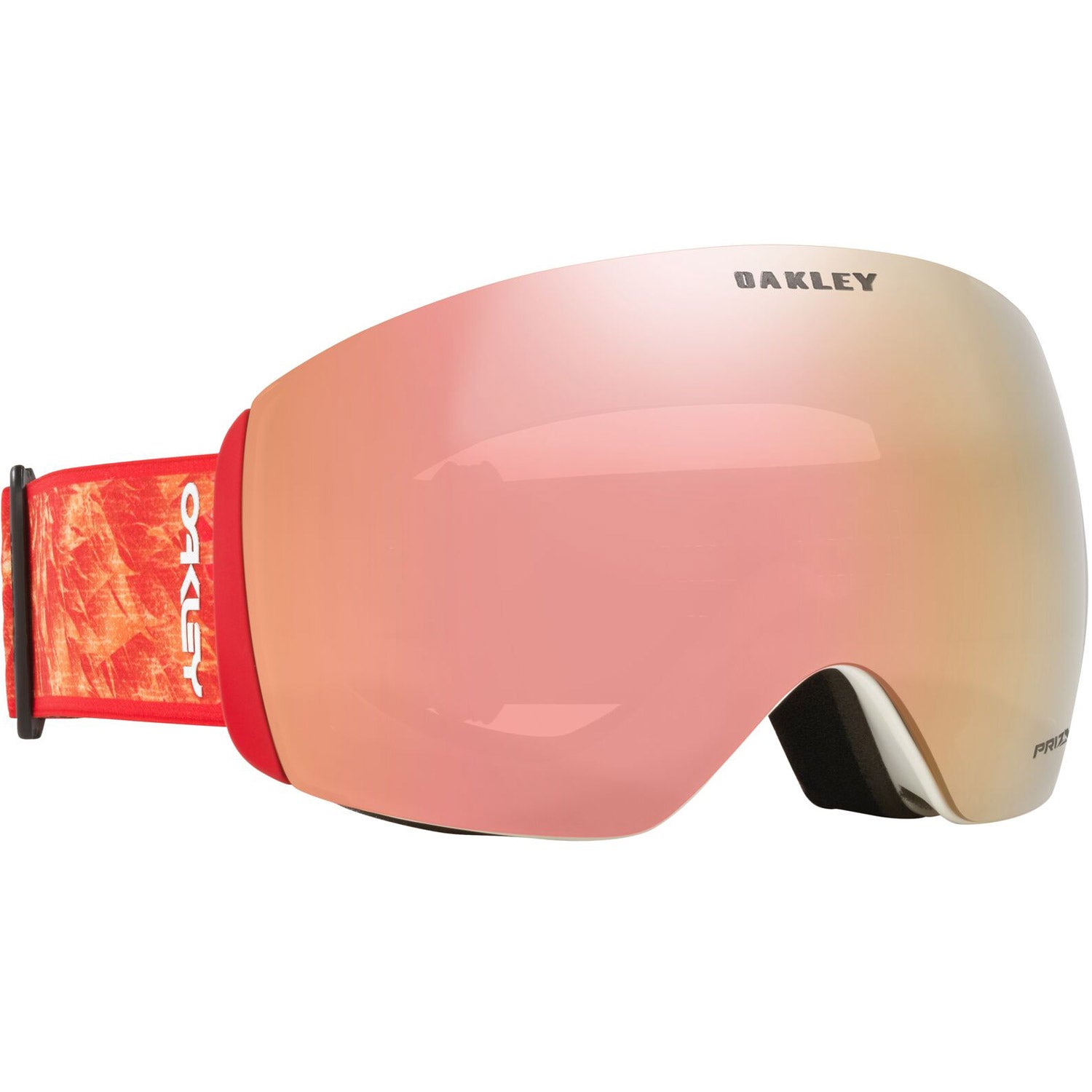 Oakley Flight Deck L Snow Goggles 2023 Red Blaze Prizm Rose Gold Iridium Lens