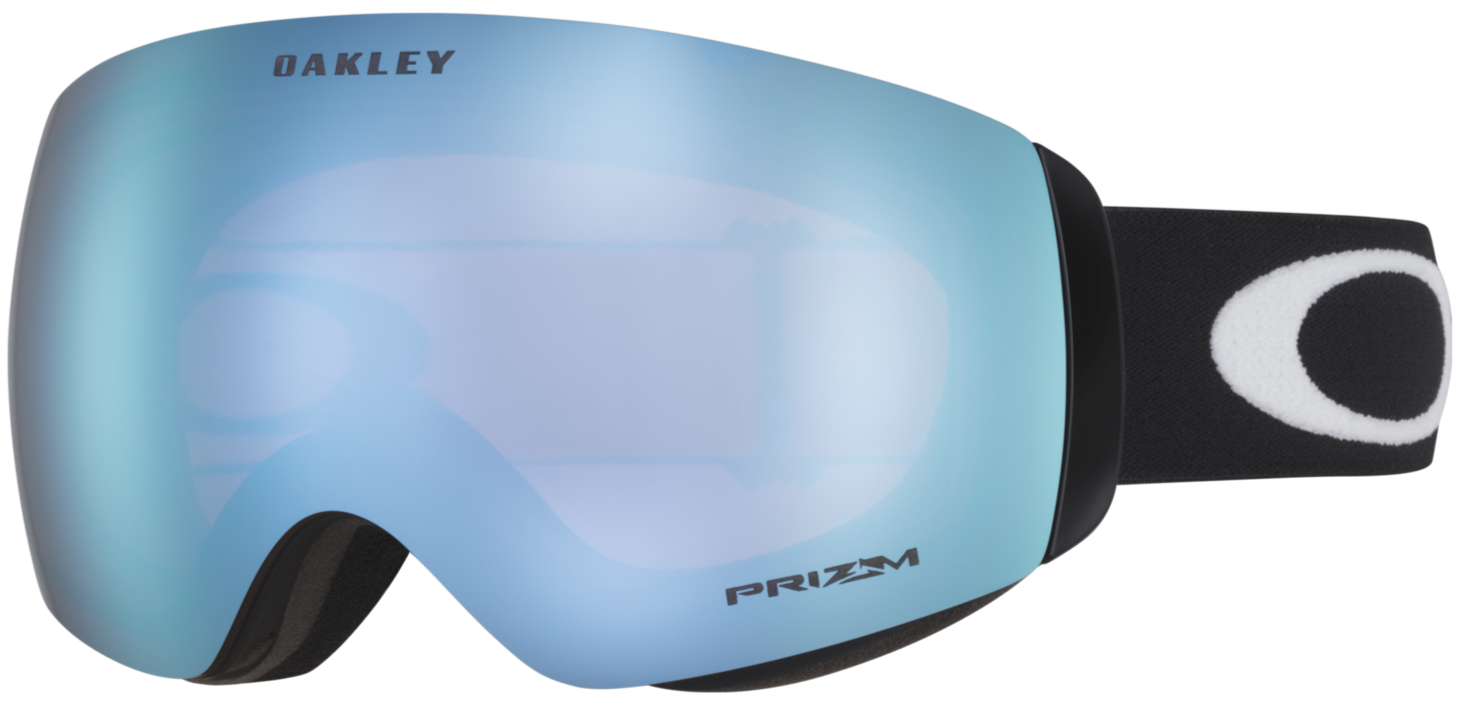 Oakley Flight Deck M Snow Goggles 2023 Matte Black Prizm Sapphire Iridium Lens