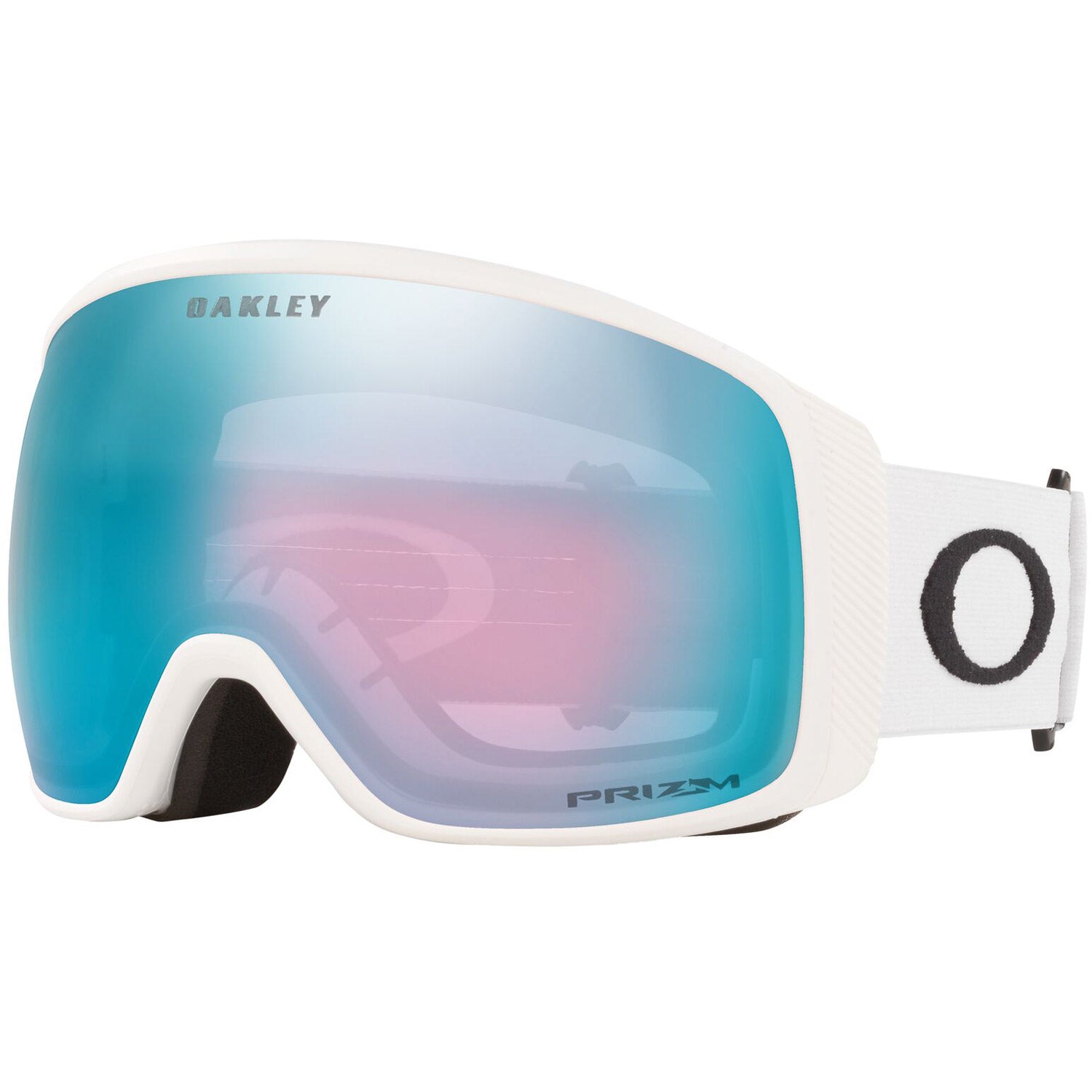 Oakley Flight Tracker L Snow Goggles 2023 Matte White Prizm Sapphire Iridium Lens