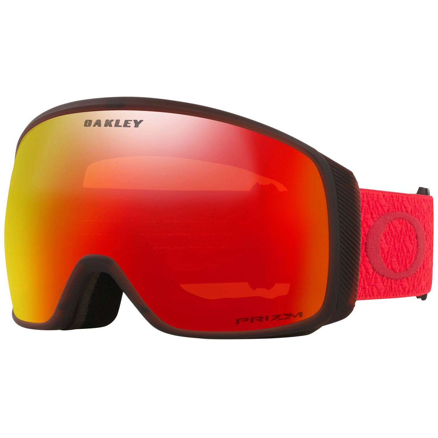 Oakley Flight Tracker L Snow Goggles 2023 Red Aura Prizm Torch Iridium Lens